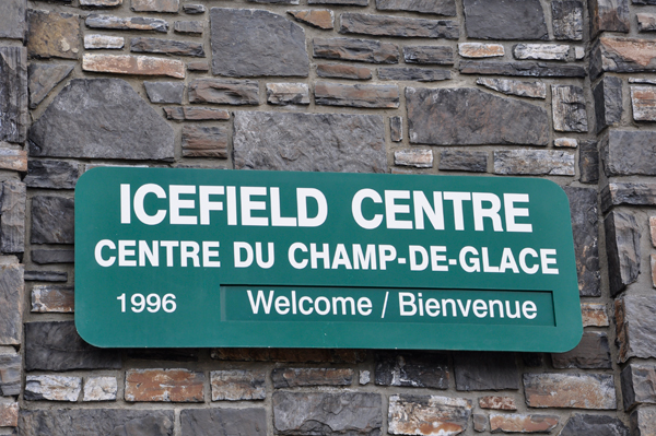 sign: Icefield Centre